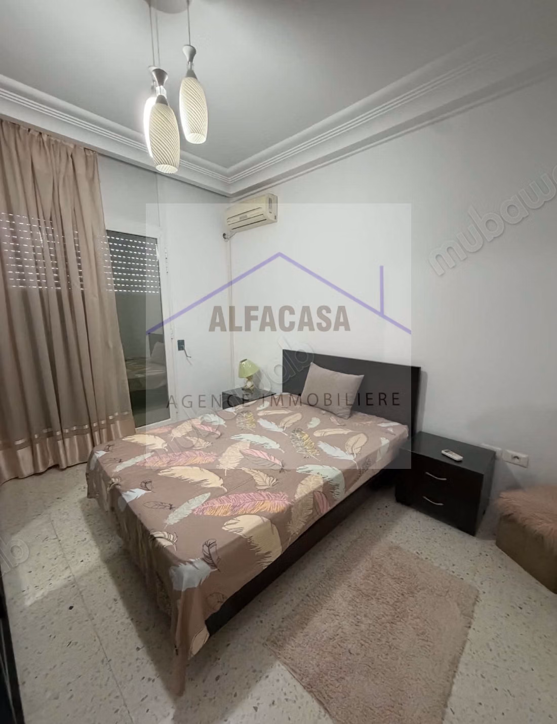 A louer un appartements2 meuble jardin de laouina