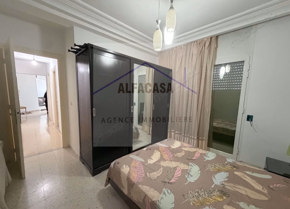 A louer un appartements2 meuble jardin de laouina