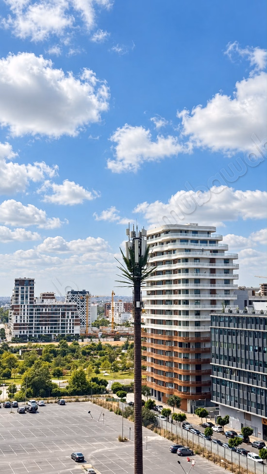Beautiful offices for rent in Casablanca Finance City. Total area 77 m². Secured 24/7.