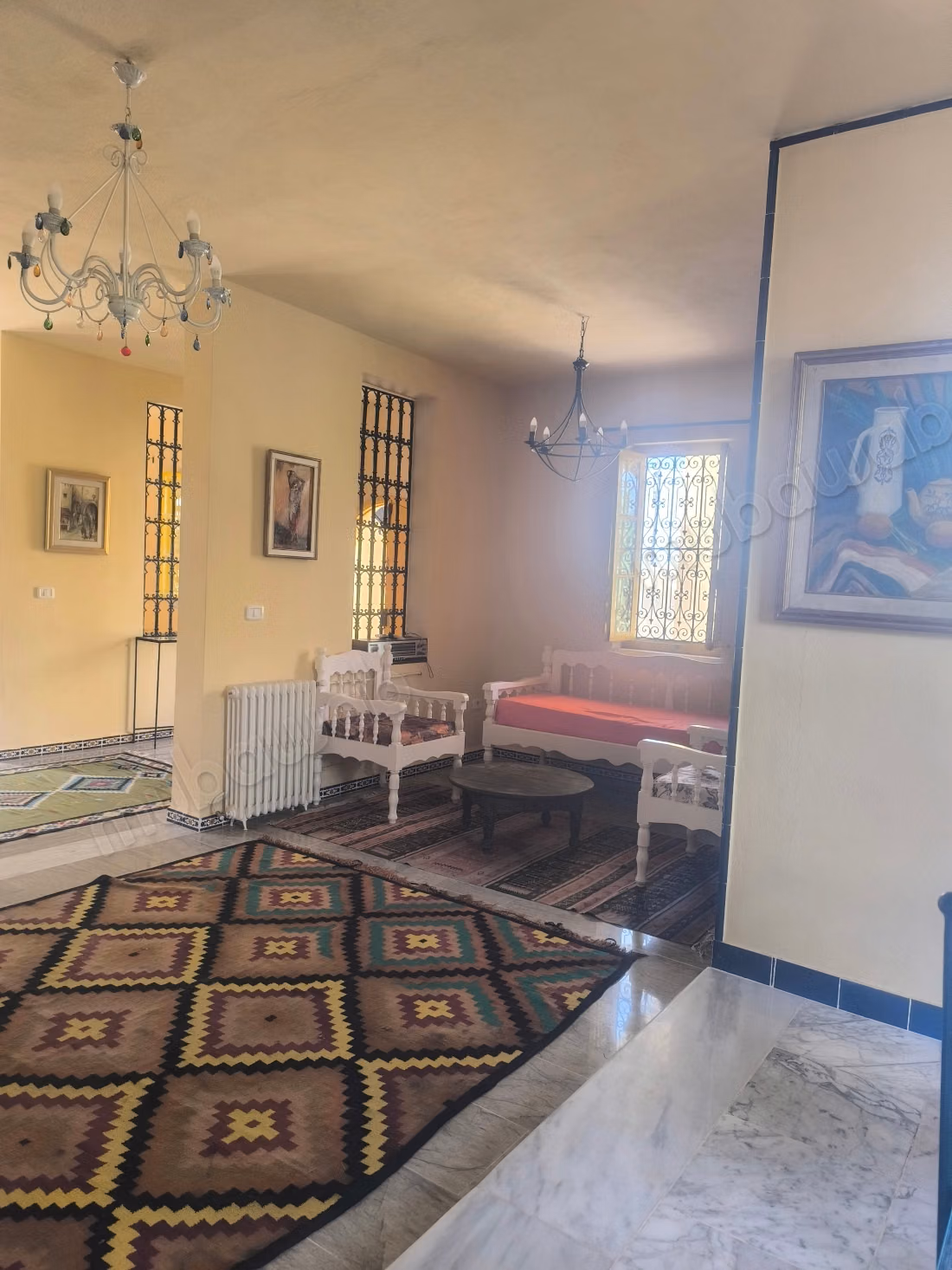 Location villa de haut standing à Gammarth Village. 2 chambres. Bien meublé