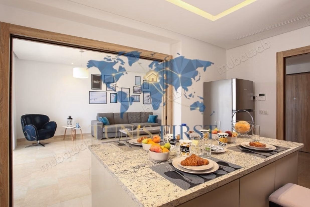 A louer Appartement S2 Meublé à Gammarth