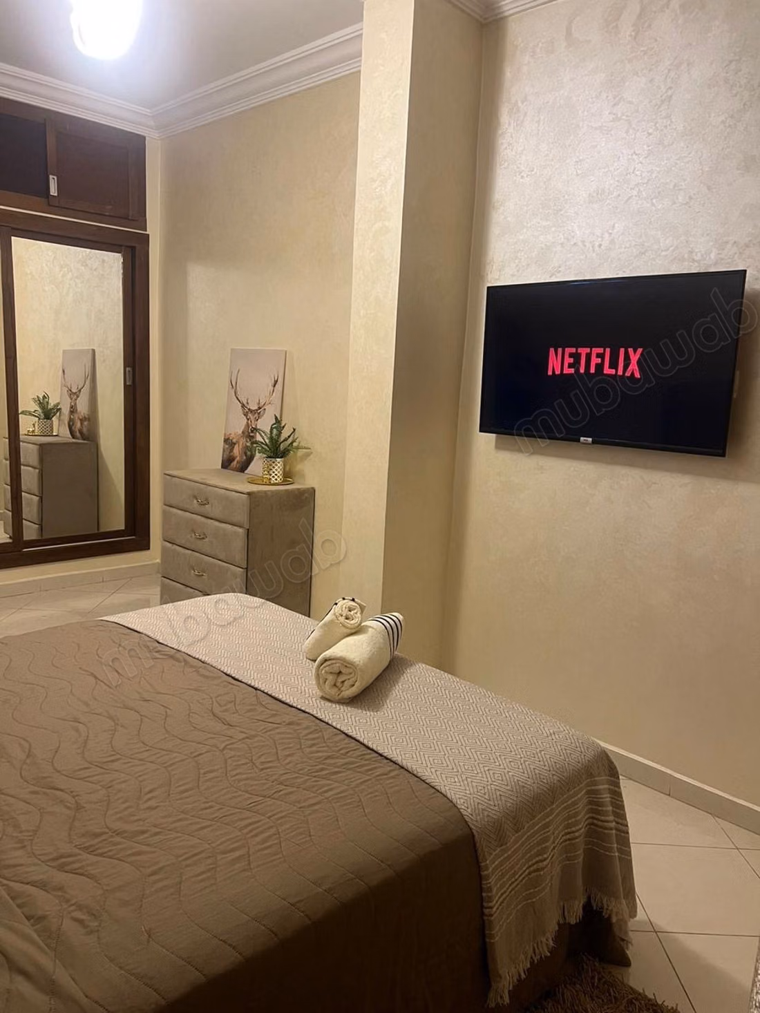 Appartement meublé, à louer de la plage en terrass