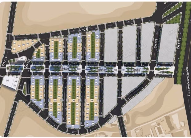 Terrain à la vente à Zone Industrielle Mghogha. Surface totale 263 m²