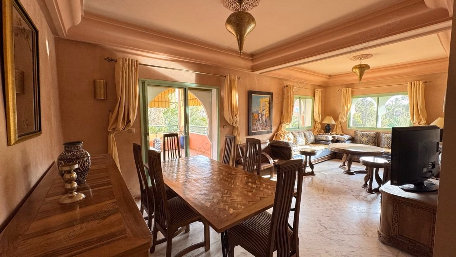 Appartement à la location longue durée meublé à la palmeraie