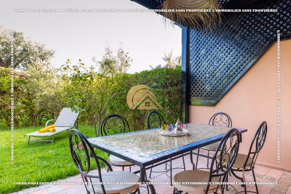 Appartamento arredato di 157 m² in affitto in Via Fès – Piano terra, 1 camera da letto, giardino privato e piscina comune