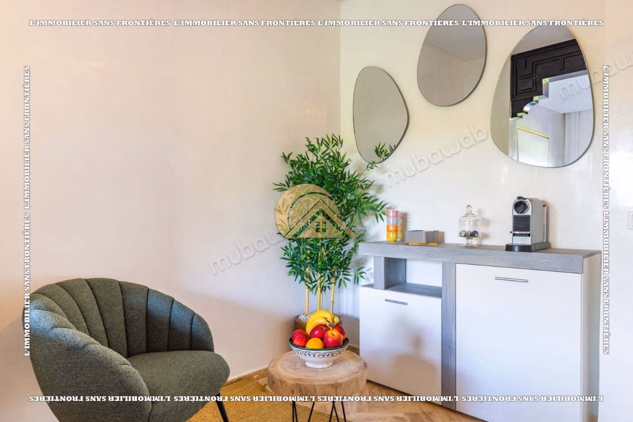 Appartamento arredato di 157 m² in affitto in Via Fès – Piano terra, 1 camera da letto, giardino privato e piscina comune