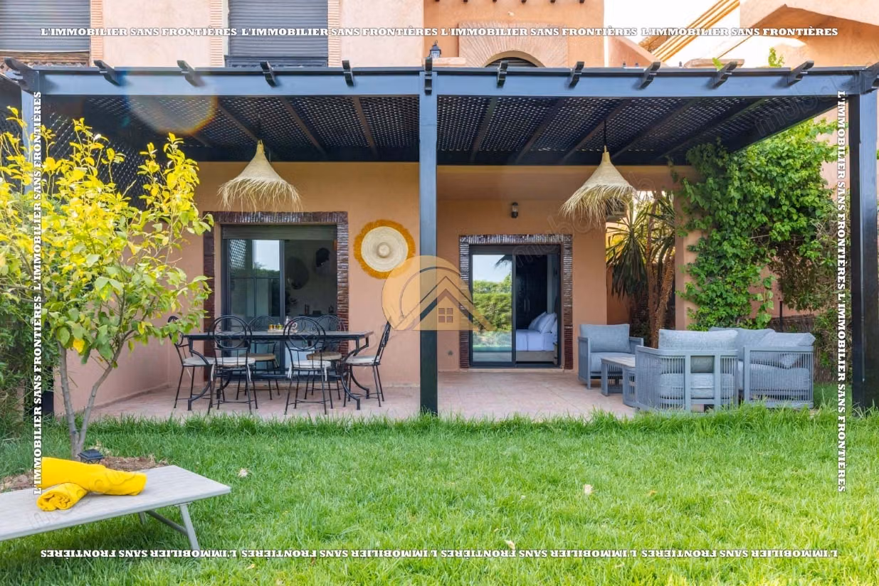 Appartamento arredato di 157 m² in affitto in Via Fès – Piano terra, 1 camera da letto, giardino privato e piscina comune