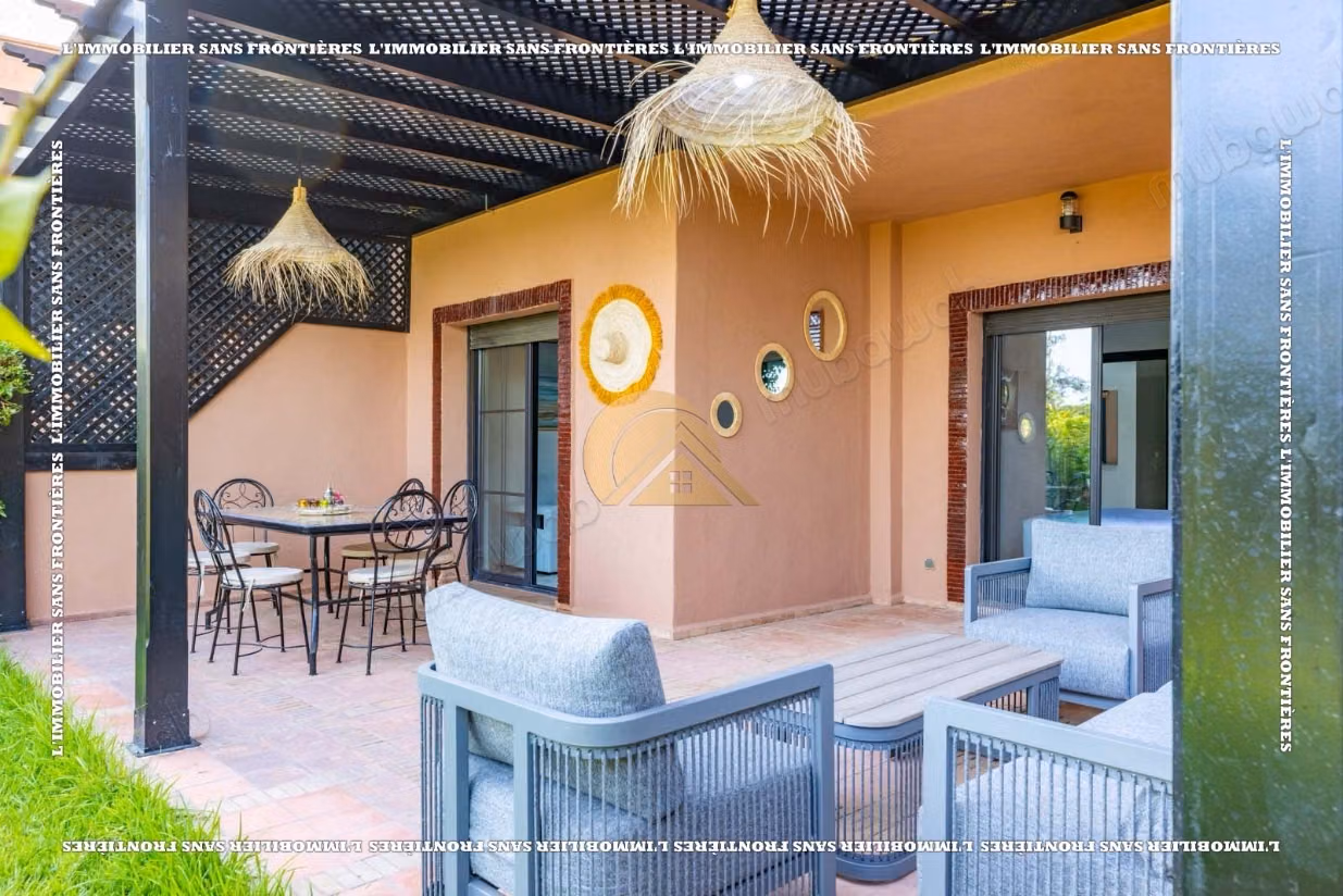 Appartamento arredato di 157 m² in affitto in Via Fès – Piano terra, 1 camera da letto, giardino privato e piscina comune