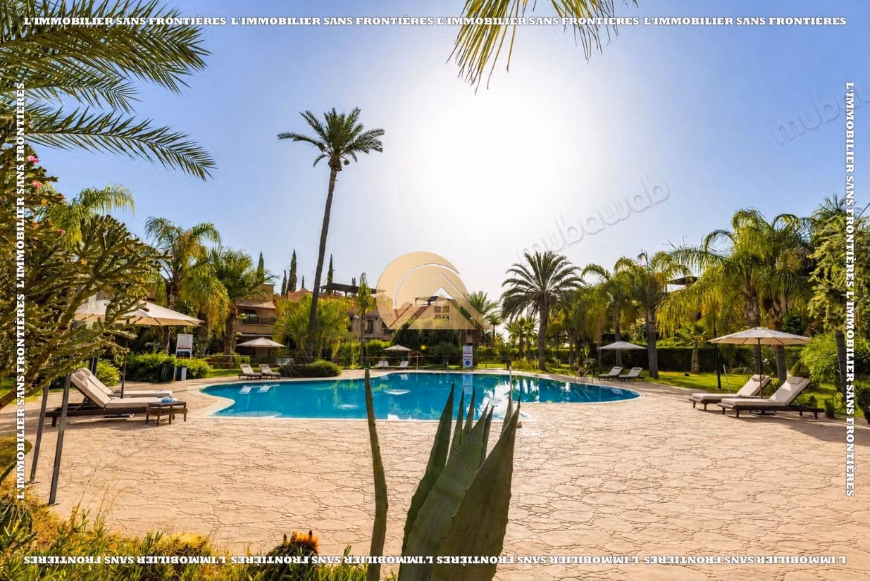 Appartamento arredato di 157 m² in affitto in Via Fès – Piano terra, 1 camera da letto, giardino privato e piscina comune