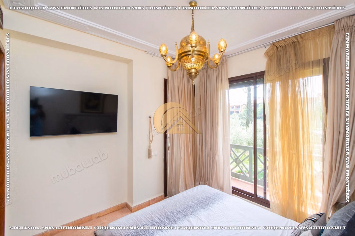 Gemeubeld appartement van 160 m² te huur in Agdal - 3 slaapkamers waarvan een suite, open haard en gemeenschappelijk zwembad