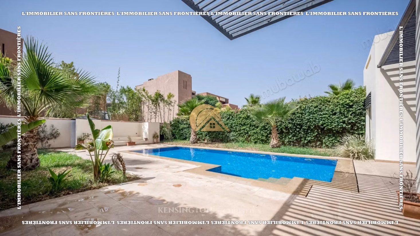 Villa in vendita in un complesso golfistico sicuro a Marrakech - Terreno di 500 m², 3 suite, piscina privata e vista sul golf