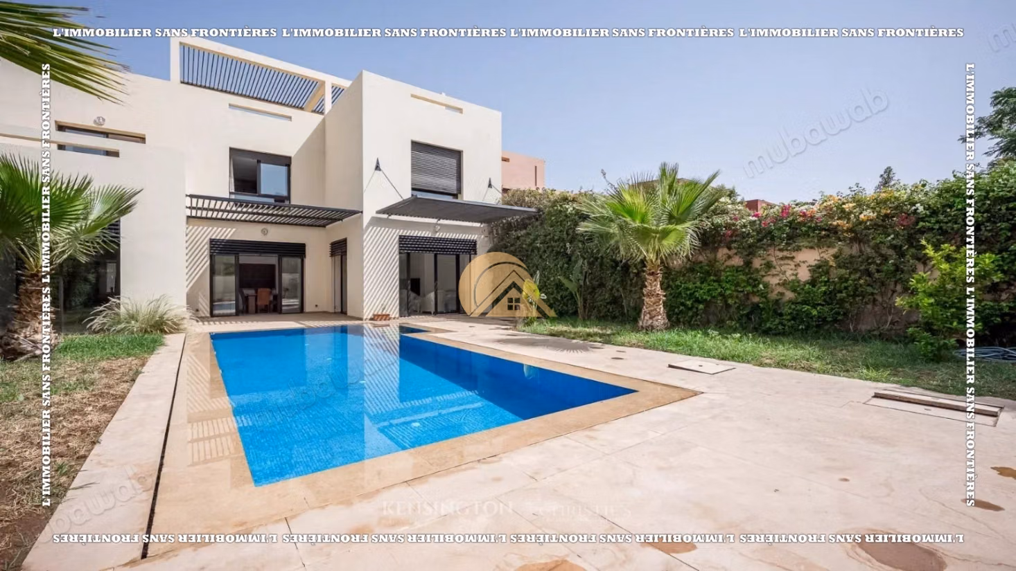 Villa in vendita in un complesso golfistico sicuro a Marrakech - Terreno di 500 m², 3 suite, piscina privata e vista sul golf