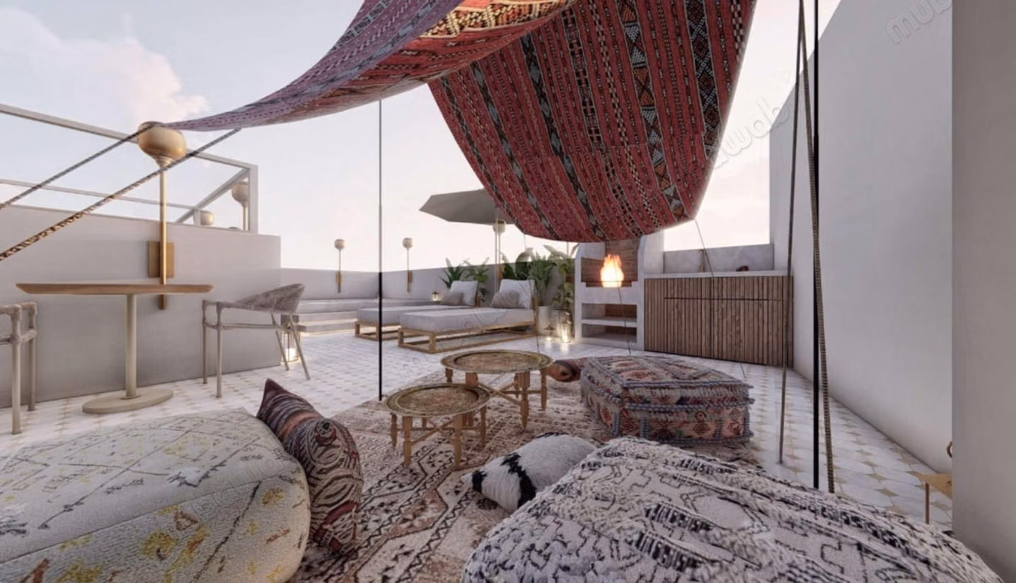 Riad di lusso intitolato - 112 m² a terra - 4 camere - Medina di Marrakech