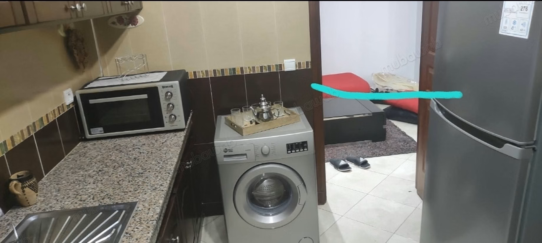 Gemeubileerd F2-appartement te huur in Agdal