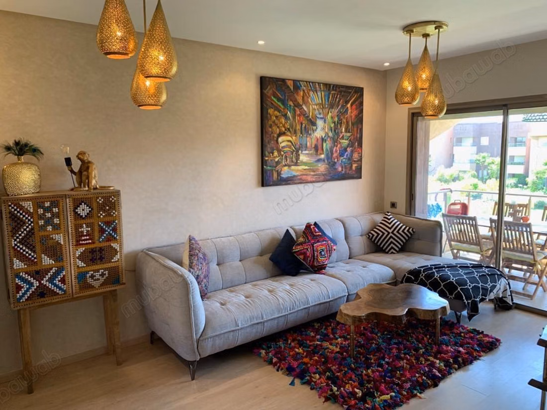Excellente opprtunité d investissement locatif, Studio meublé et déja loué au sein de la résidence JAD PRESTIGIA Front Golf Marrakech a la vente