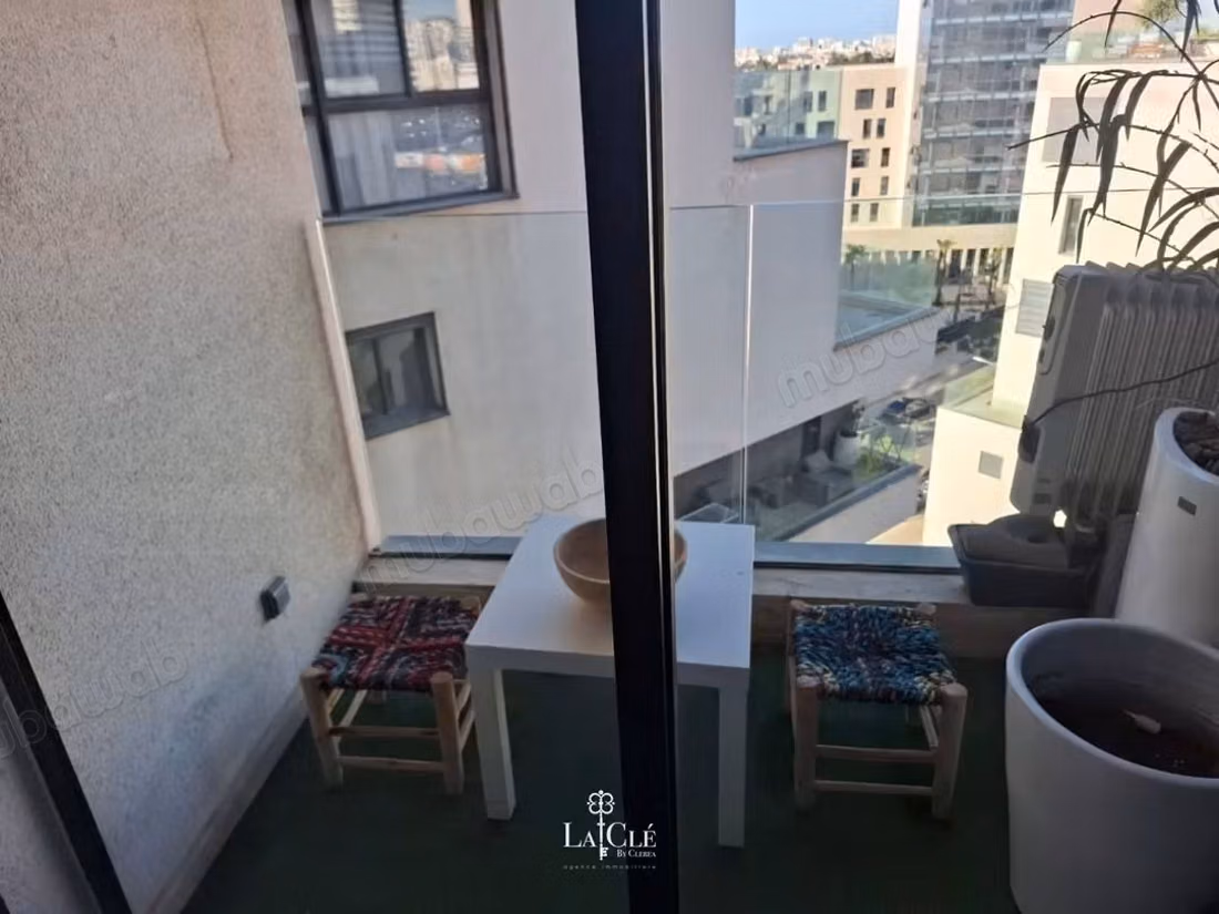 Bell'appartamento in affitto a Casablanca Finance City. 2 camere confortevoli. Arredato