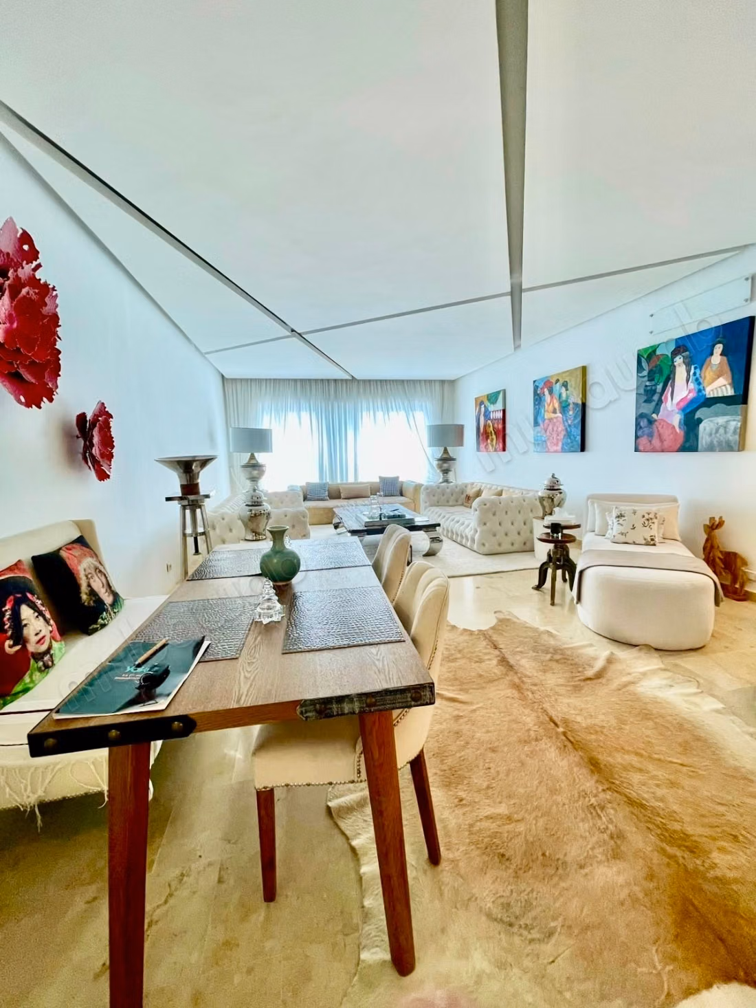Appartamento Chic Artistico 3 CAM 138m Maârif