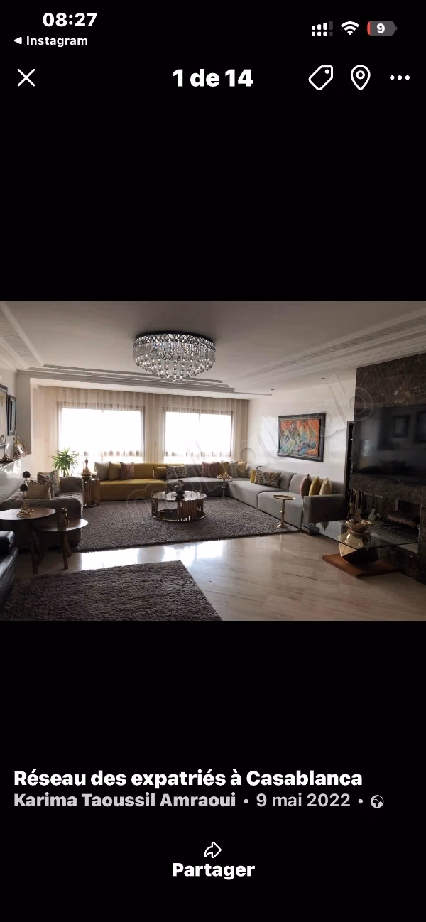 Appartement 170 mètres carré à louer non meublé