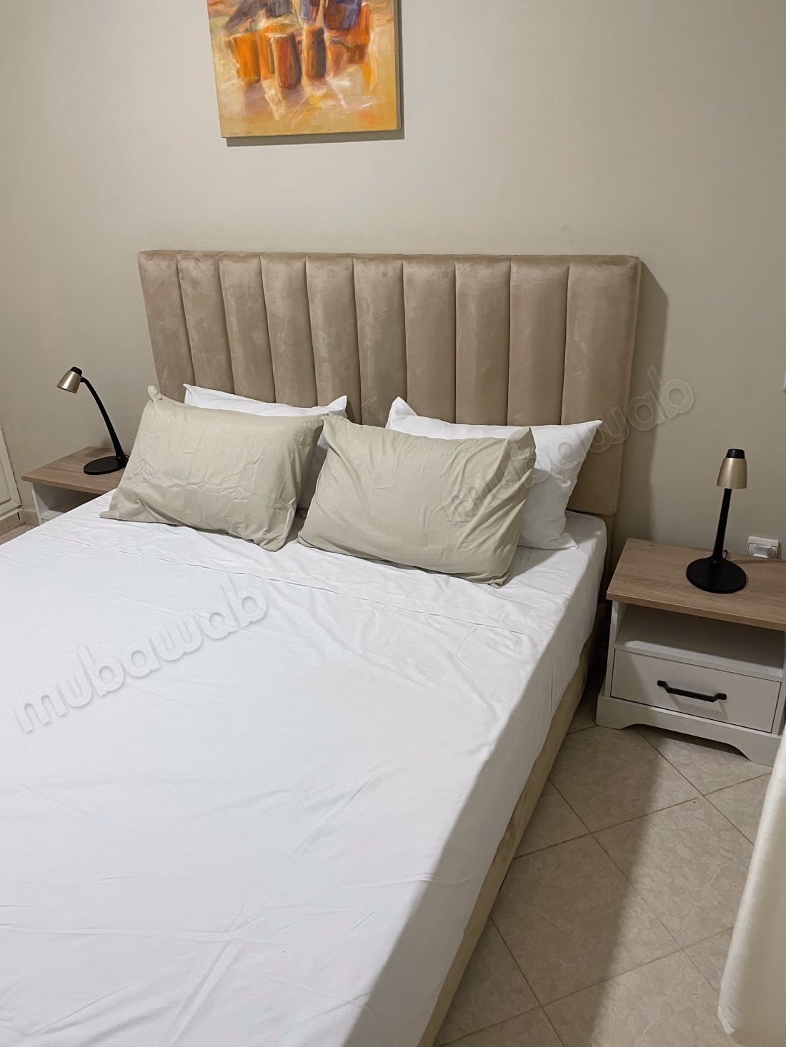 Appartement en location à Harhoura. 
Superficie 80 m². 
Meublé