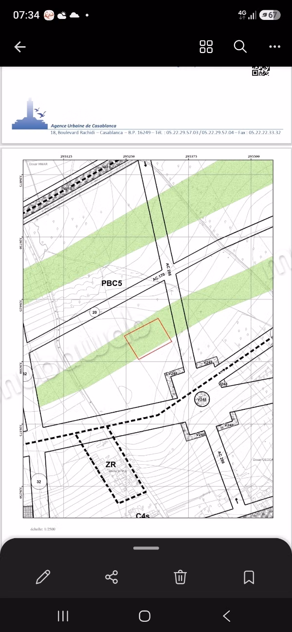 Vente terrain à Californie. Surface de 4132 m²