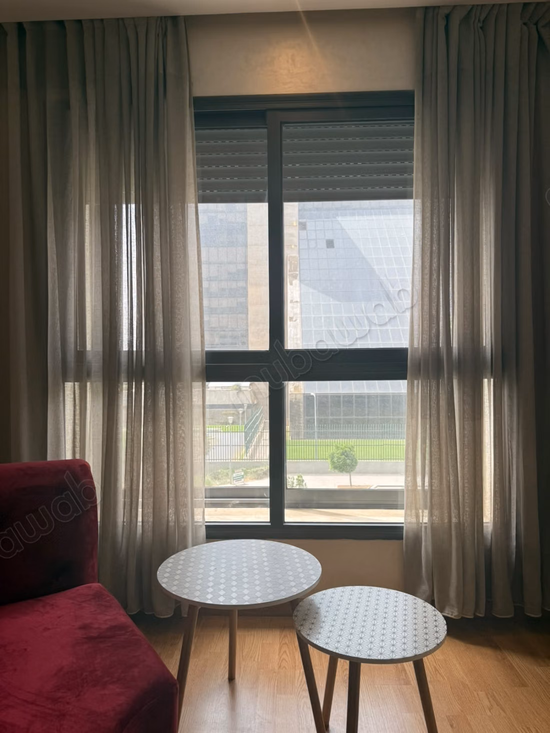 High-end furnished studio without overlooking