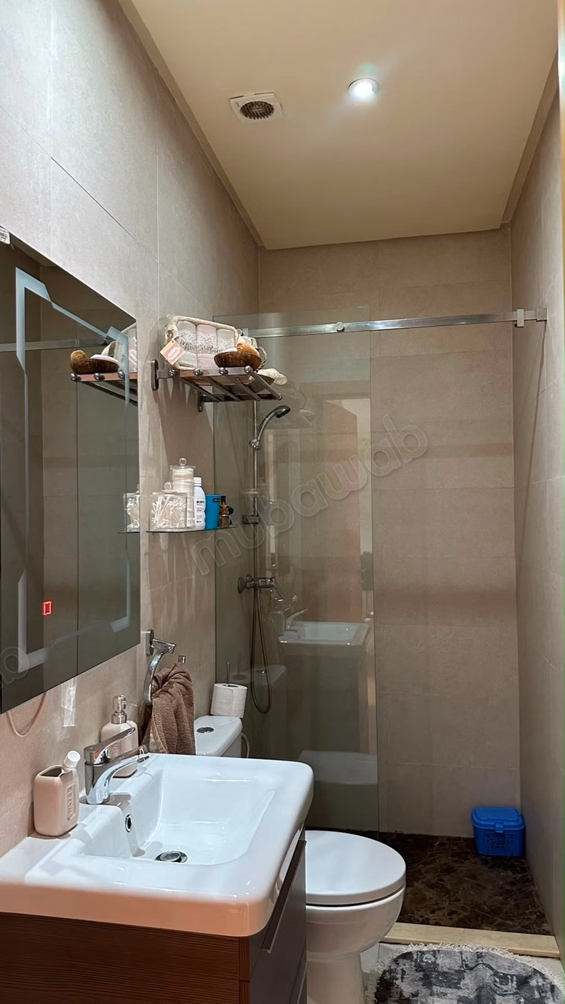 Zeer mooi appartement te huur in Dar Bouazza. 3 comfortabele kamers. Goed ingericht