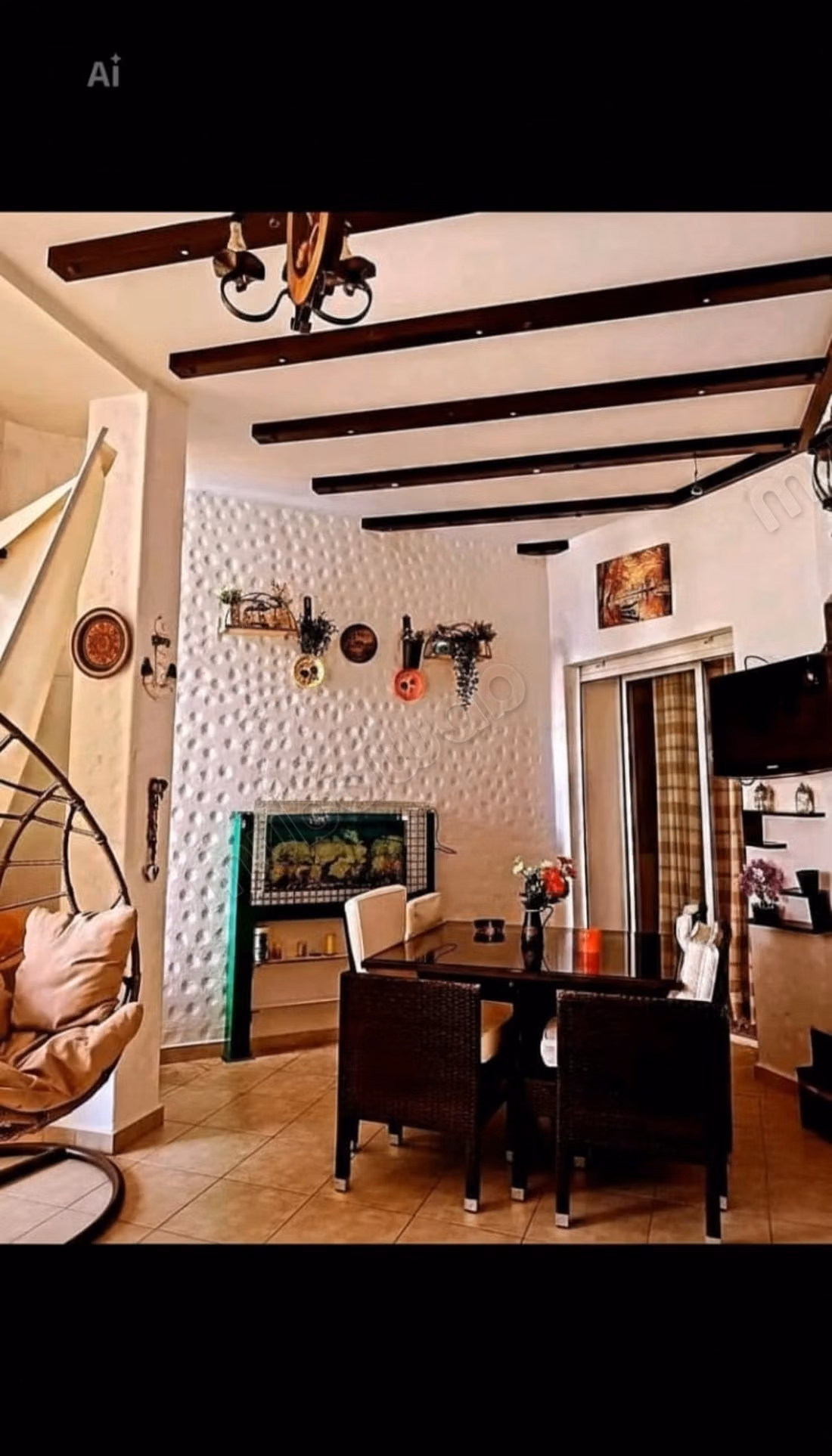 Appartements à louer à Asilah. 2 grandes pièces. Salon d'Asilah, antenne satellite