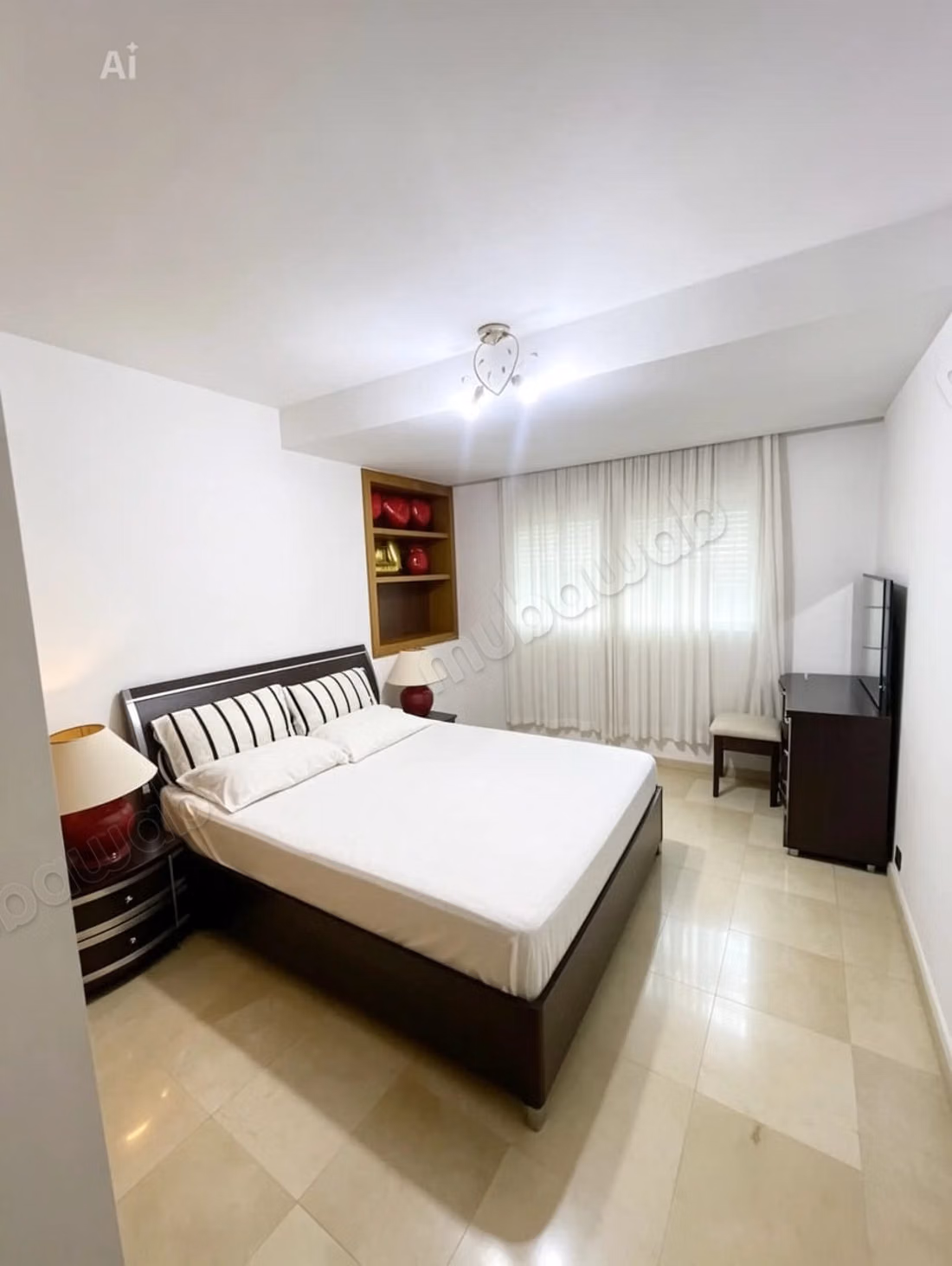 Appartements à louer à Asilah. 2 belles chambres. Double vitrage et porte solide