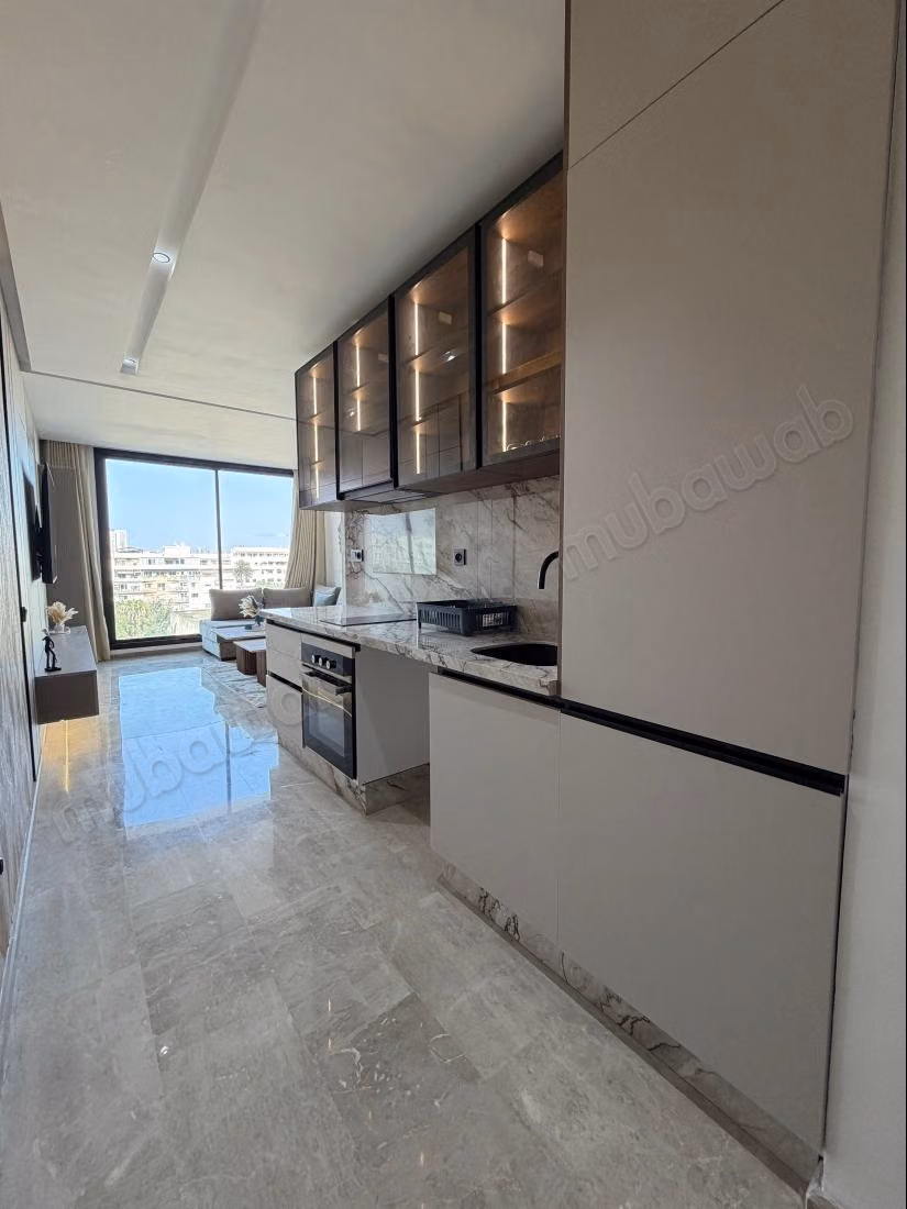 Appartement te huur in Les princesses. Totale oppervlakte 48 m². Goed gemeubileerd