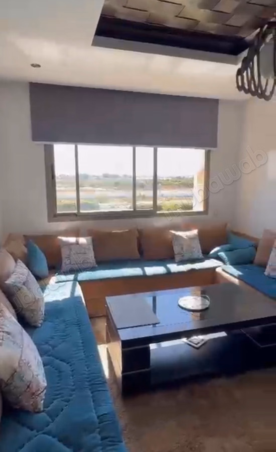 Huur dit appartement in Dar Bouazza. Oppervlakte 80 m². Gemeubileerd