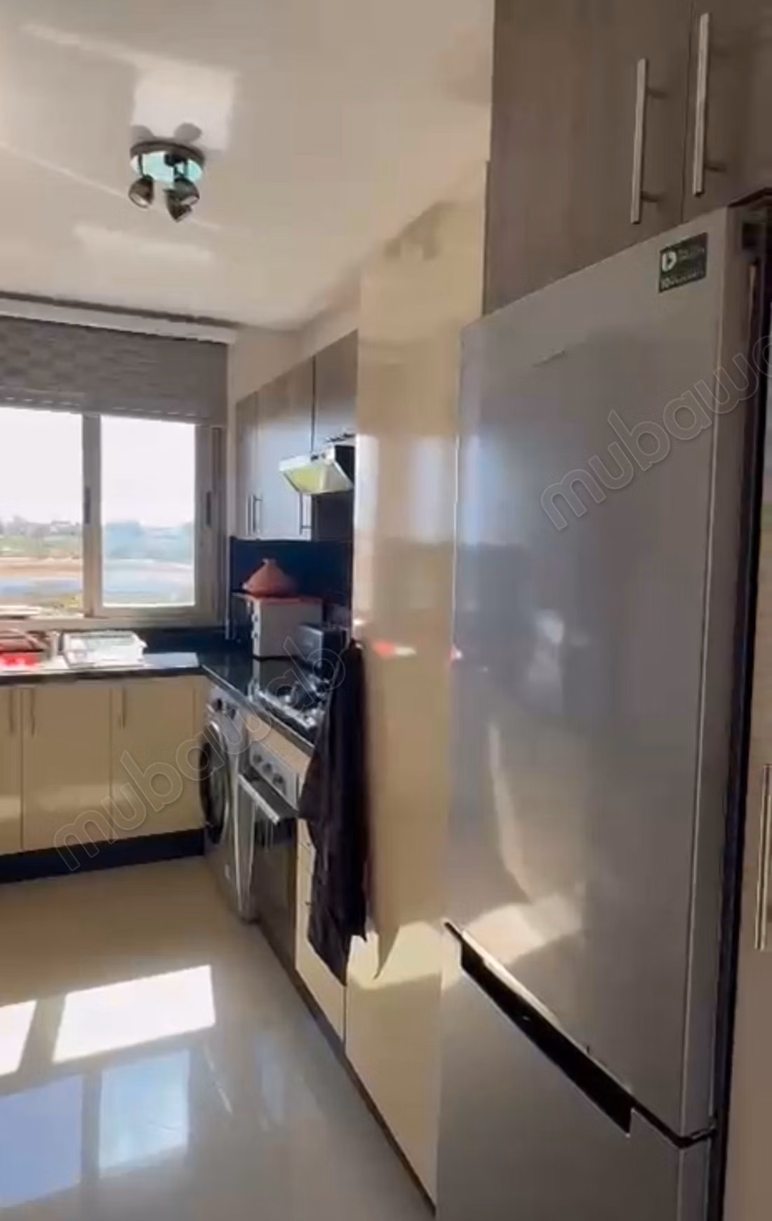 Huur dit appartement in Dar Bouazza. Oppervlakte 80 m². Gemeubileerd