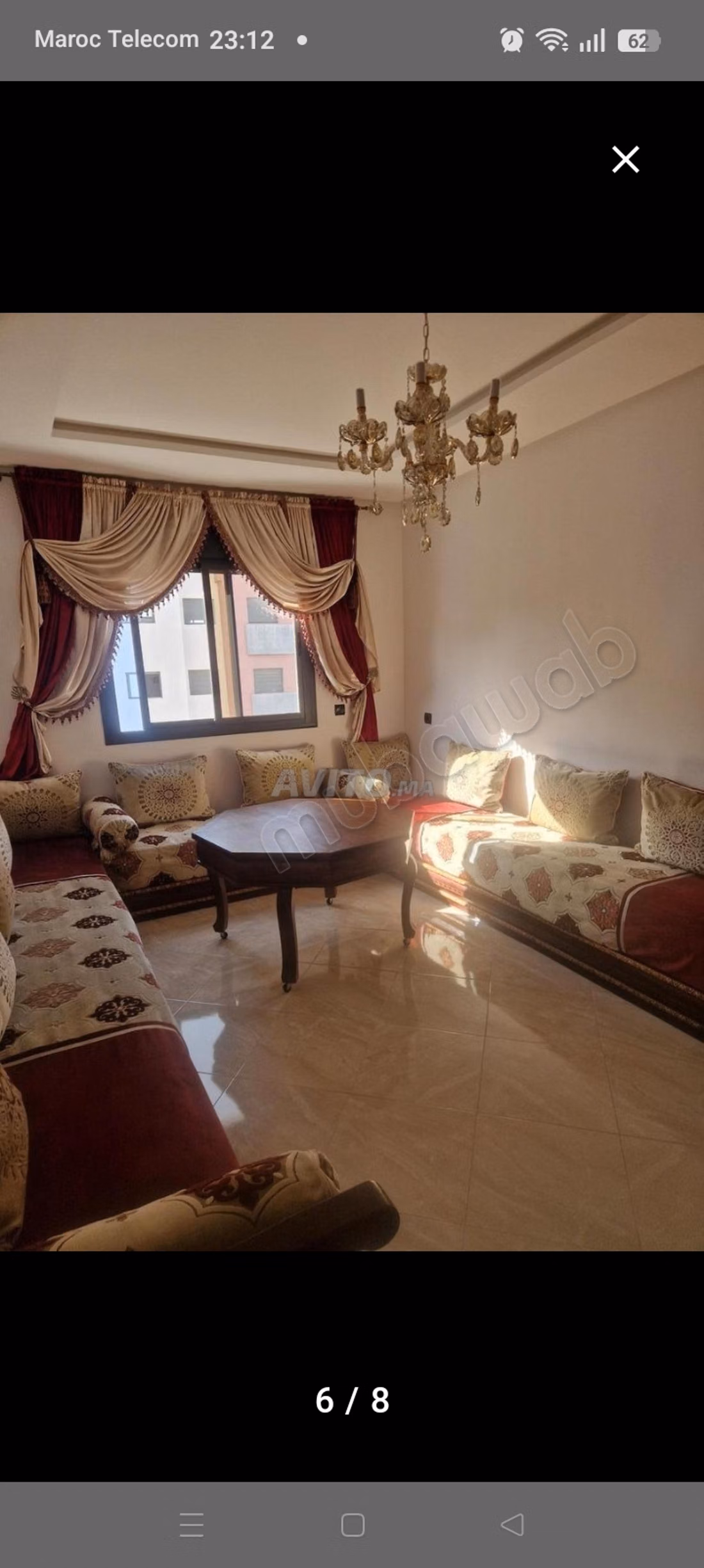 Bellissimo appartamento in affitto a Hay Hassani. 3 belle camere. Ben arredato