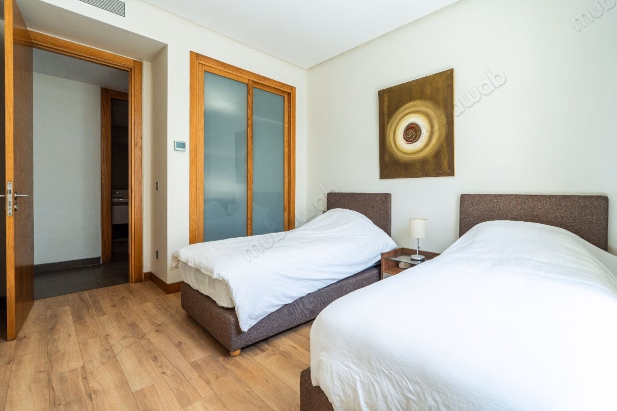 Furnished two-bedroom apartment for rent in Ain Diab with sea view