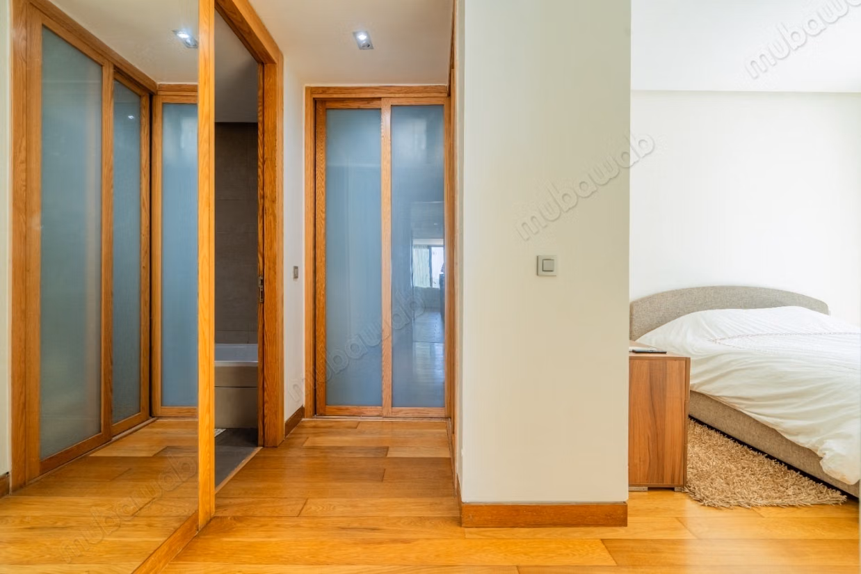 Furnished two-bedroom apartment for rent in Ain Diab with sea view