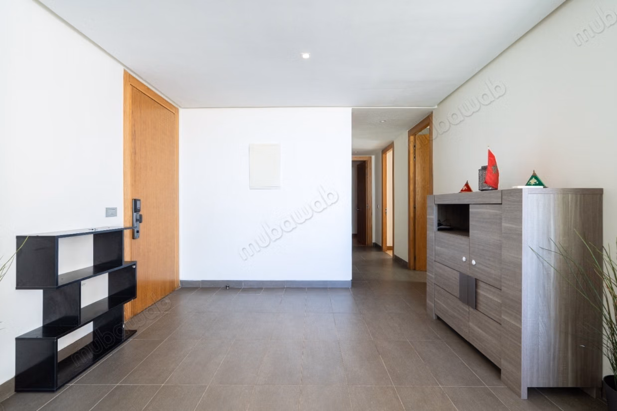 Furnished two-bedroom apartment for rent in Ain Diab with sea view