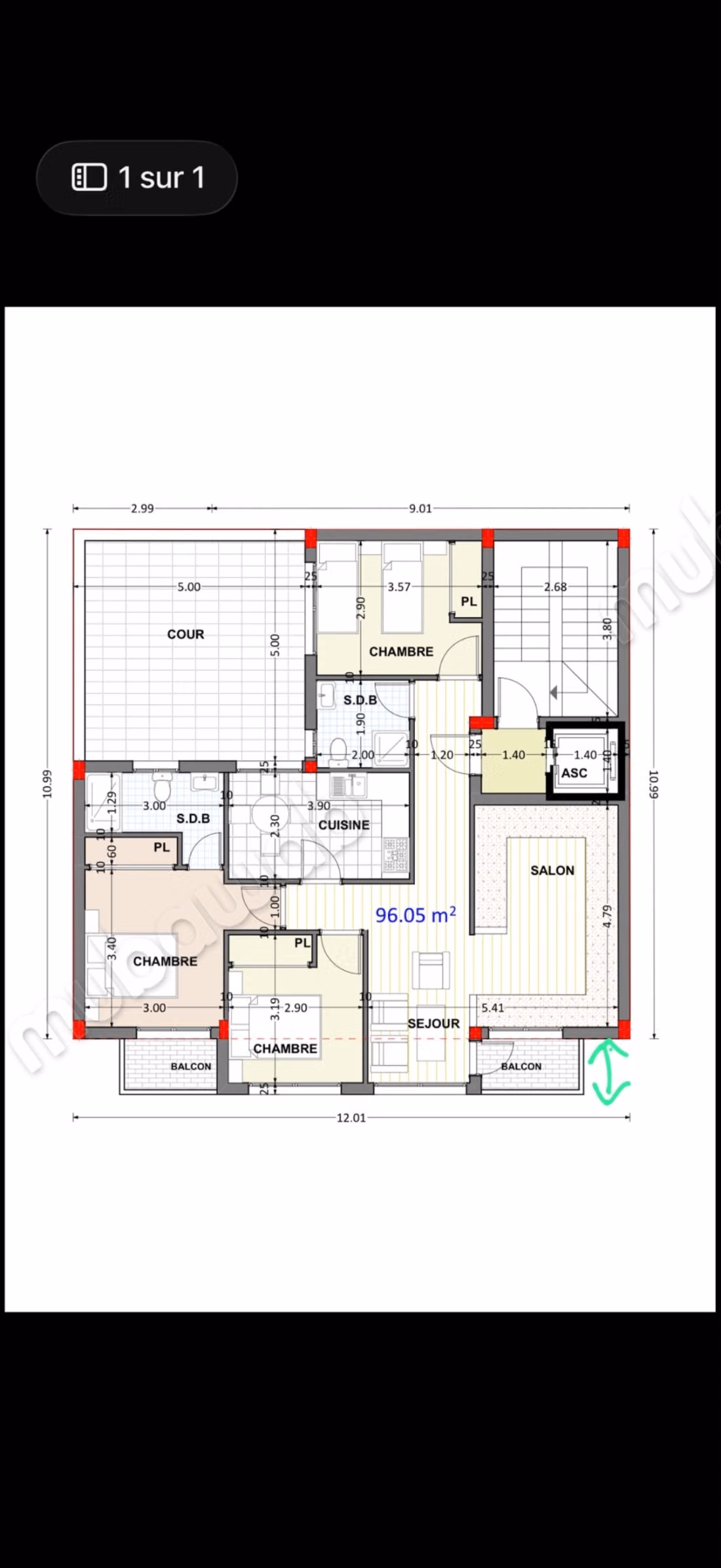 Perceel te koop in Marjane. Oppervlakte 132 m²