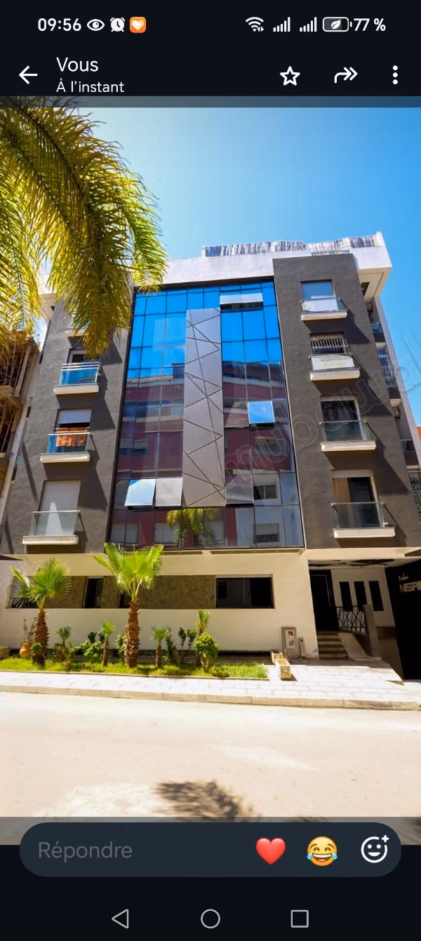 Stunning apartment for sale in La Ville Haute. 2 beautiful bedrooms. Terrace and elevator
