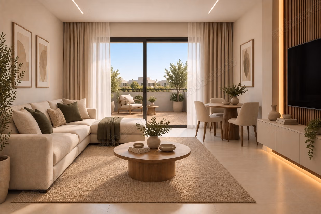 Apartment for sale in Raoued Centre. 2 beautiful rooms