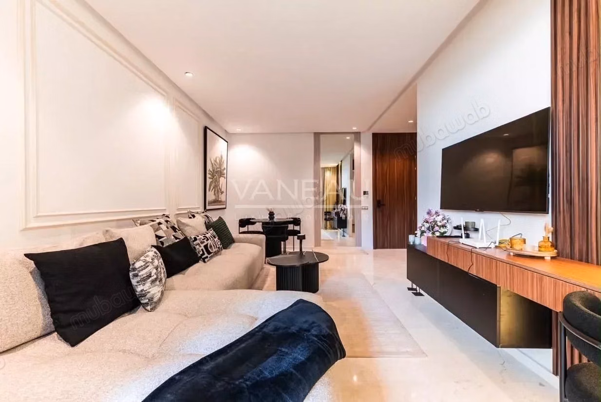 Appartement 2 pièces meublé haut standing – 59 m² – Oasis Casablanca