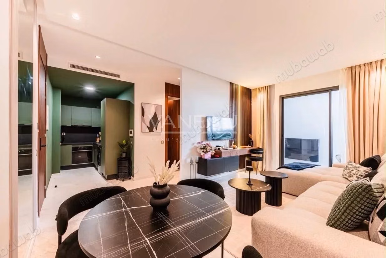 Appartement 2 pièces meublé haut standing – 59 m² – Oasis Casablanca