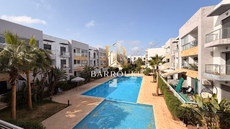 2-slaapkamerappartement met terras en uitzicht op het zwembad te huur - Dar Bouazza