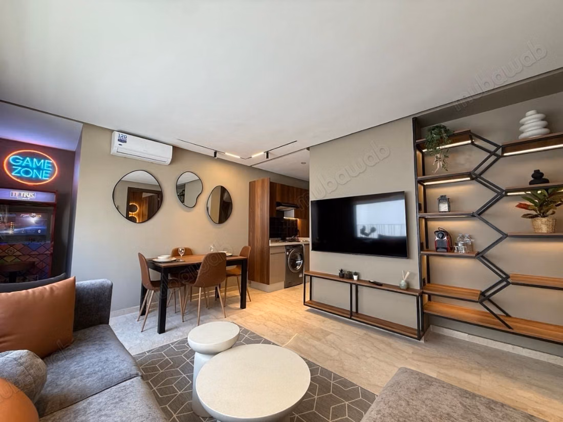 Bell'appartamento in affitto a Maârif. Superficie totale di 50 m². Ben arredato