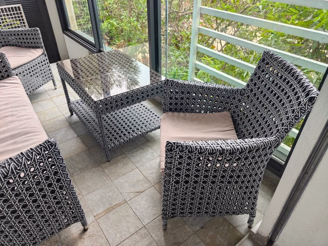 Te huur in Casablanca Finance City. 2 comfortabele kamers. Geen lift, groot terras
