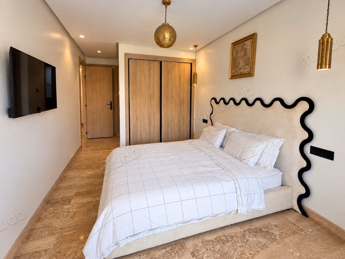 À louer – Appartement meublé 60 m² à Guéliz, proche Plaza & Carré Eden