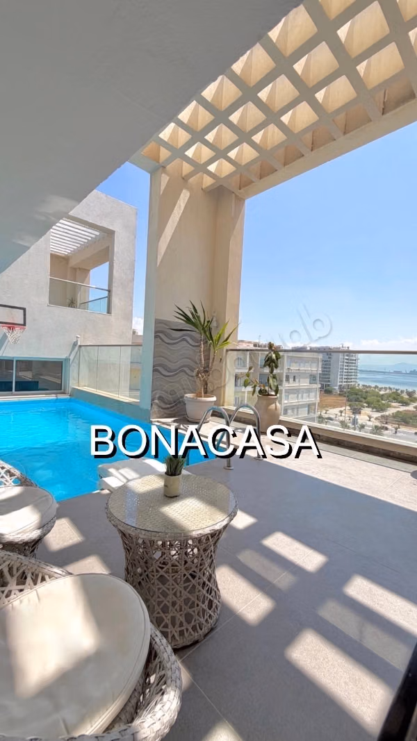 Duplex S3 with garden for rent in Gammarth