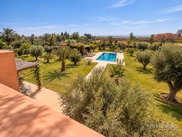 Magnificent property facing the Atlas on 1 ha Marrakech