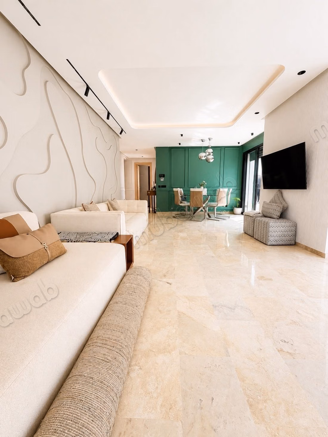 Attico arredato con vista mare in affitto a Ain Diab