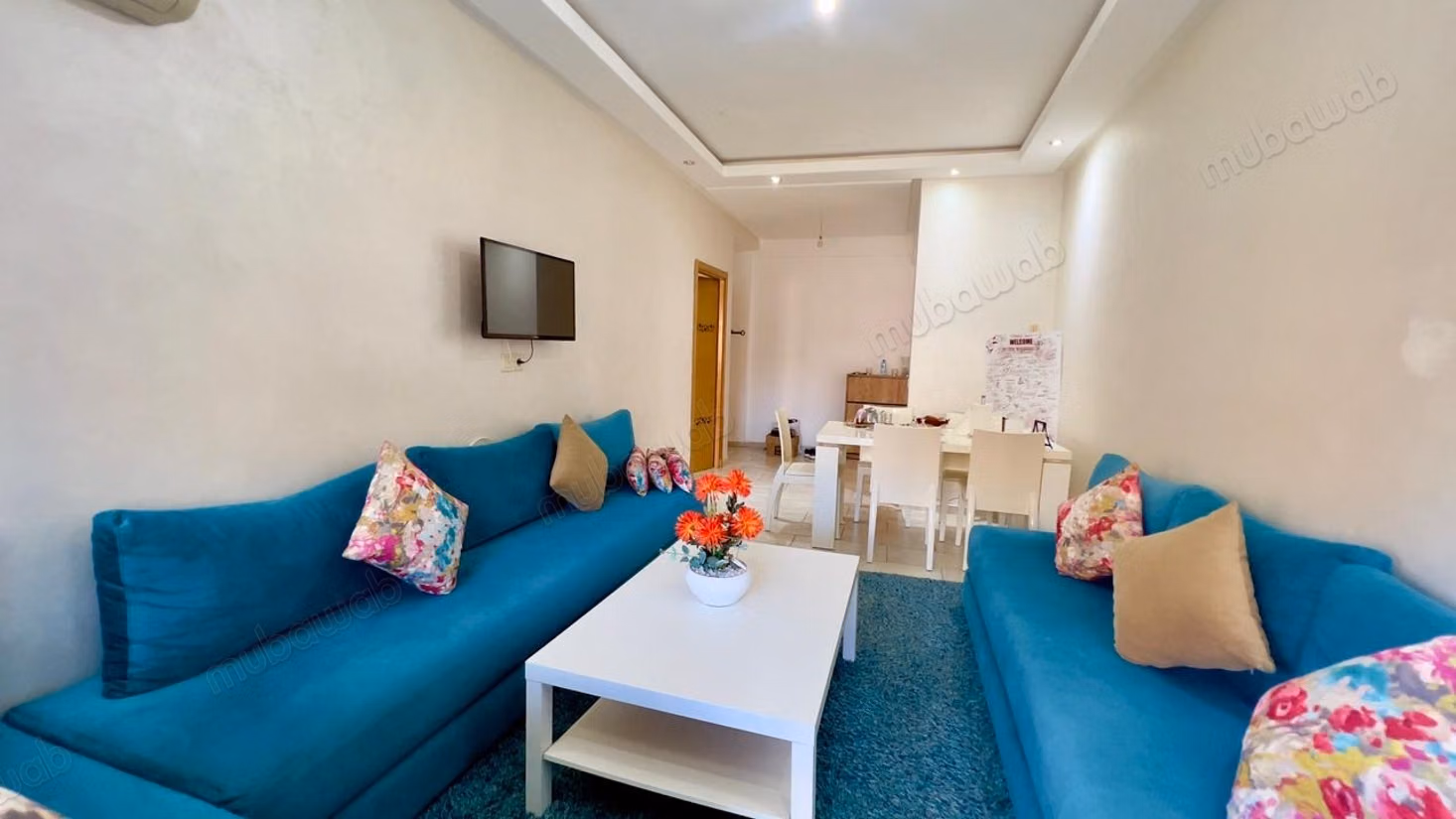 Sale of a beautiful apartment in El Mansouria. 3 large rooms. Double-glazed windows and reinforced door.