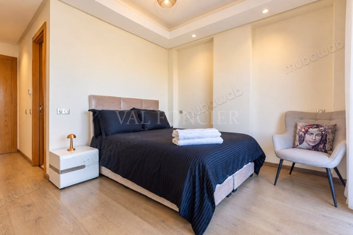 Affitto Appartamento arredato 3 camere con terrazza e vista mare Corniche, Casablanca