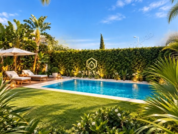 Villa S3 meublée avec piscine à La Soukra